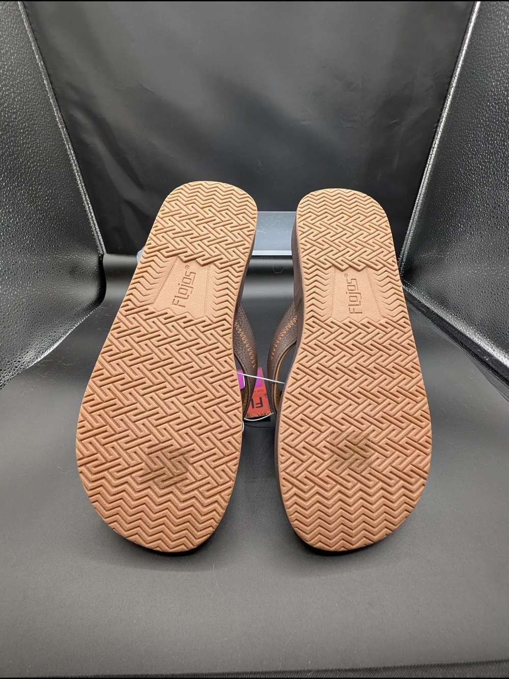 Brown Men's Flip Flops - Size 10